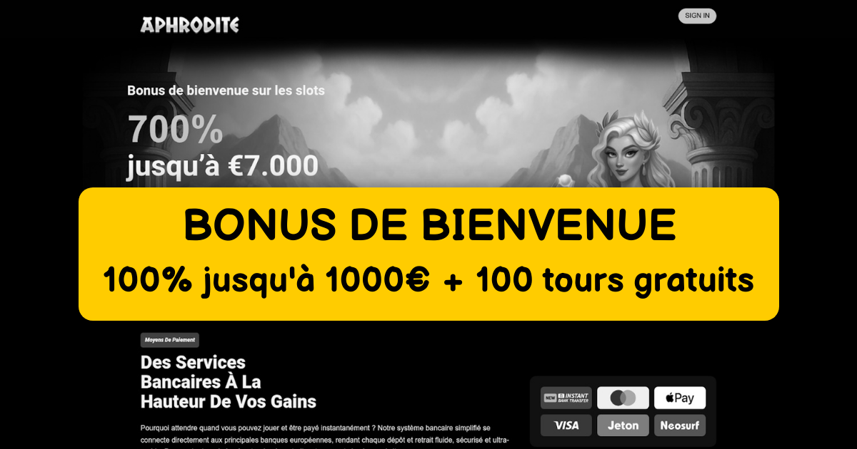 Aphrodite Casino banner